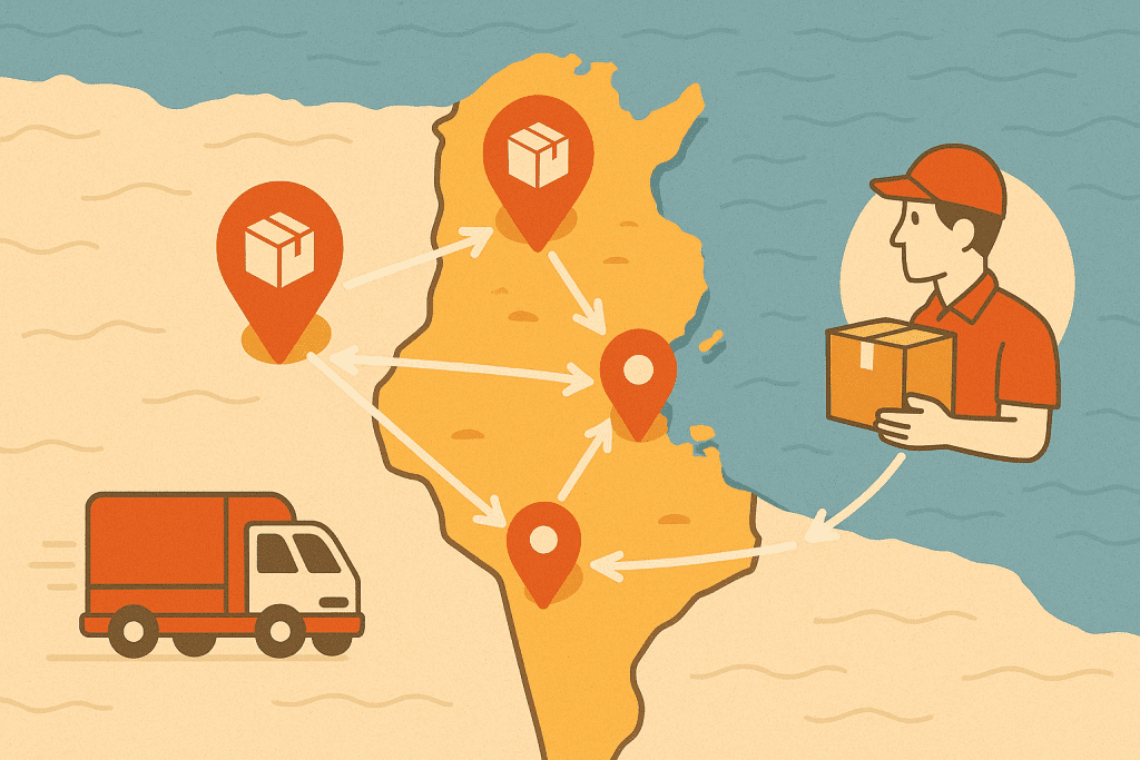 Entrepreneur e-commerce tunisie satisfait utilisant Levii pour la gestion des commandes