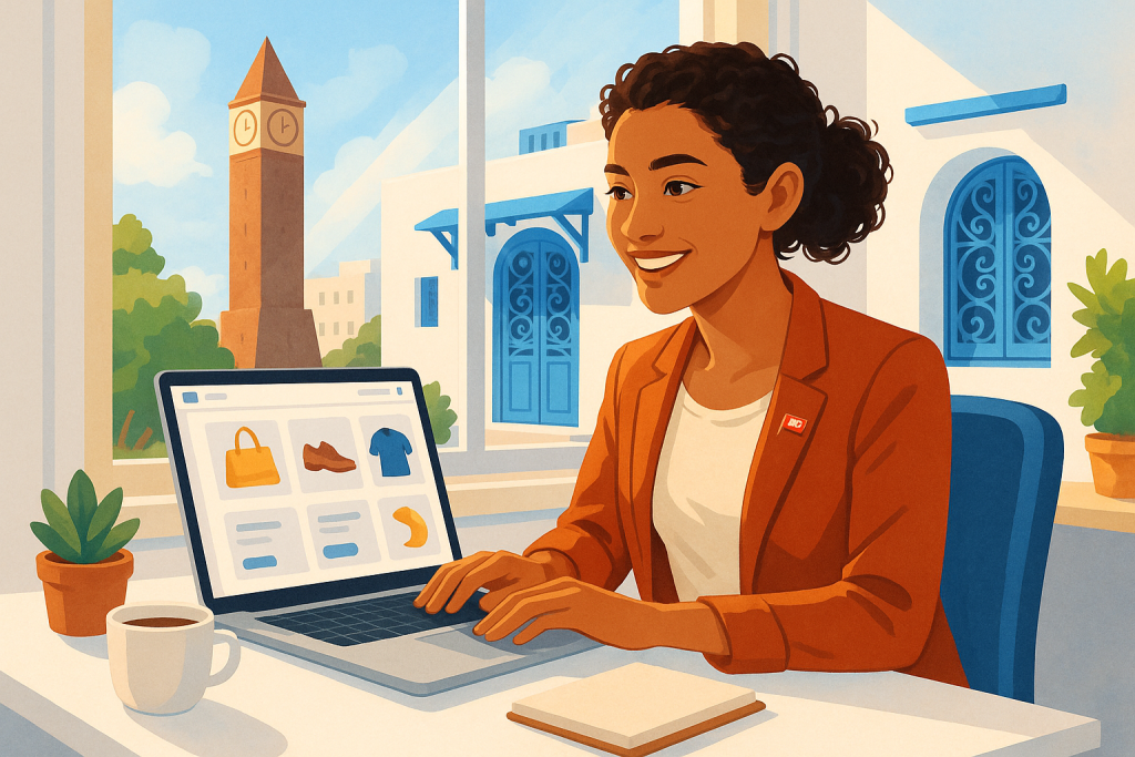 دليل التجارة الإلكترونية في تونس لرواد الأعمال الشباب (E-commerce guide in Tunisia for young entrepreneurs).